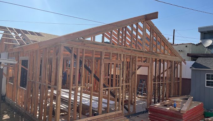 structure of a wooden house