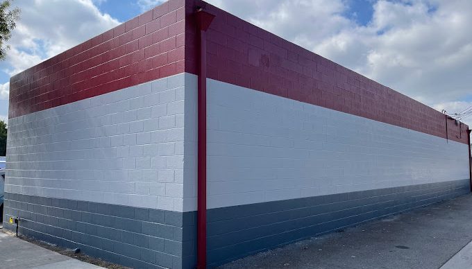 red white and gray brick walls